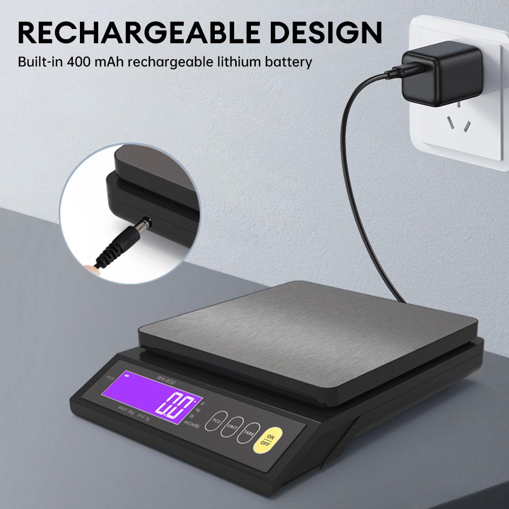 5kg/10kg Digital Electronic Kitchen Scale Multifunction Stainless Steel Scale Measuring Weighing Baking Tool with LCD Display