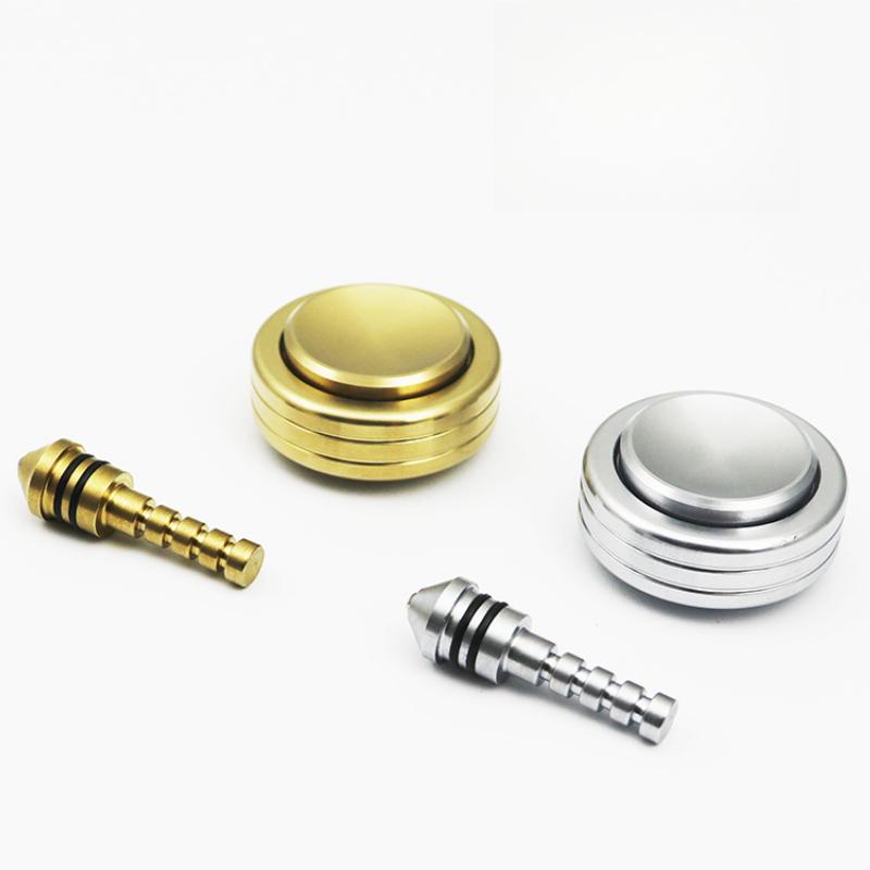 Fidget Spinner Ручной волчок 2 в 1 Нержавеющая сталь Снятие стресса Игрушка Антистресс Снятие стресса Вращающийся Взрослый