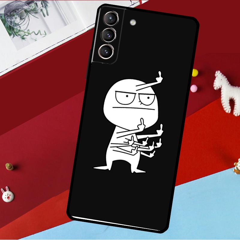 Смешной Человек Средний Палец Чехол Для Samsung Galaxy S26 S25 S24 S21 S22 S23 Ultra S10 Plus S20 FE S25 FE Чехол Для Телефона
