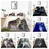 3D Wolf Theme Bedding Set Wolf Pillow Cover Quilt Cover Bedding Set Down Duvet Cover Full Size Single/Double Bed Home Decoration
