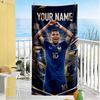 Mbappe Personalized Text Beach Towel Quickdry Soft Microfiber Ideal For Travel Outdoor Swim Pool Yoga Surf Camping Hiking Gym Gift Holiday