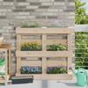 Flower Boxes for Euro Pallets 24 pcs Grey 36 x 13.5 x 9.5 cm