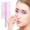 8Pcs Eyebrow Stencils Brow Rulers Professional Grooming Drawing Card Guides