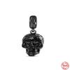 Fashion 925 Silver Charm Skeleton Bead Halloween Easter Pendant Safety Chain Fit Original Fashion Bracelet DIY Women Dangle Gift