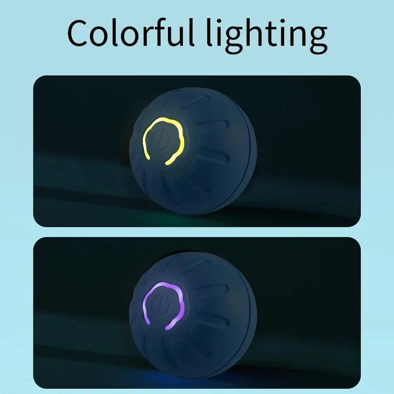 Умный игрушечный мяч для собак, электронная интерактивная игрушка для домашних животных, движущийся мяч, USB, автоматический движущийся прыгающий мяч для щенка, подарок на день рождения, продукт для кошек