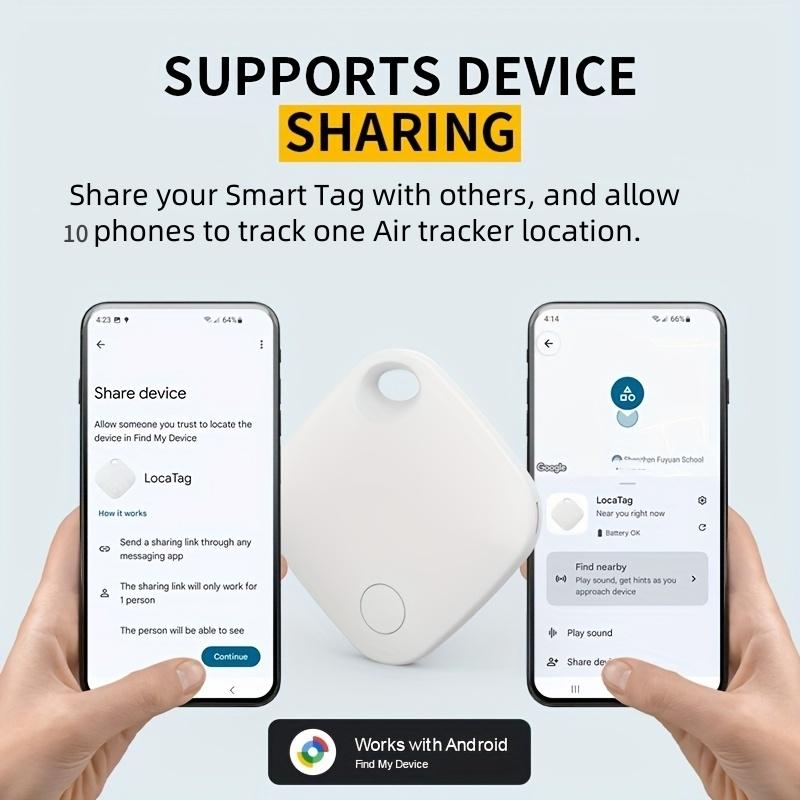 RSH GPS Tracker Android Google Certified Bluetooth Tag Work With Google's Find Hub App Finder for Pixel Xiaomi Items Locator