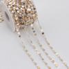 14K Gold Filled+S925 Silver Embossed Circle Disc Link Chain for DIY Permanent Necklace Bracelet Jewelry Making Accessories