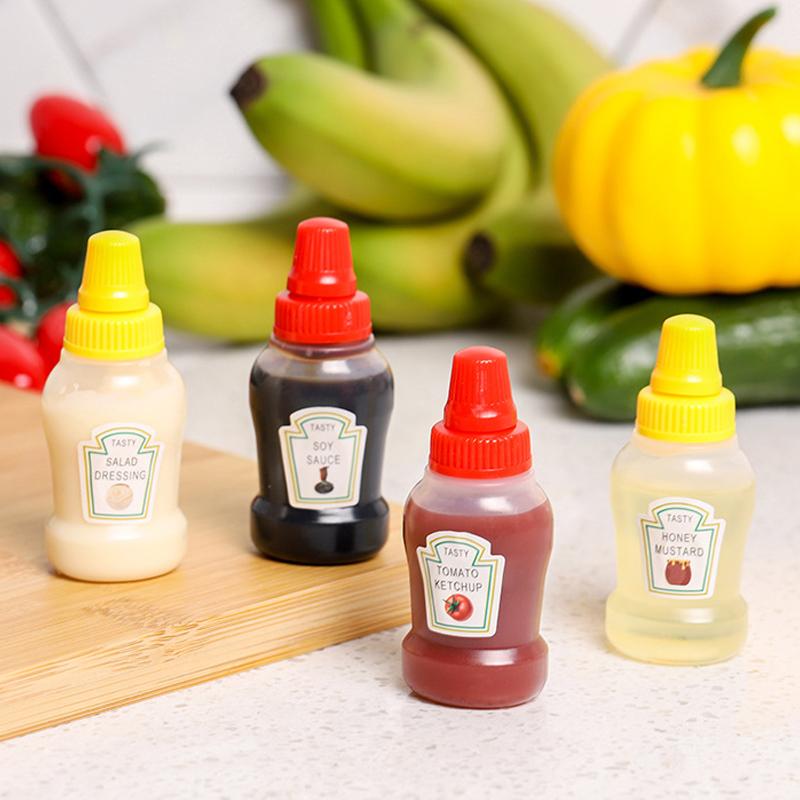 Мини-бутылка для соуса Мини-бутылка для пикника Портативная бутылка для кетчупа Бутылка для масла Бутылка для соуса Honey Squeeze