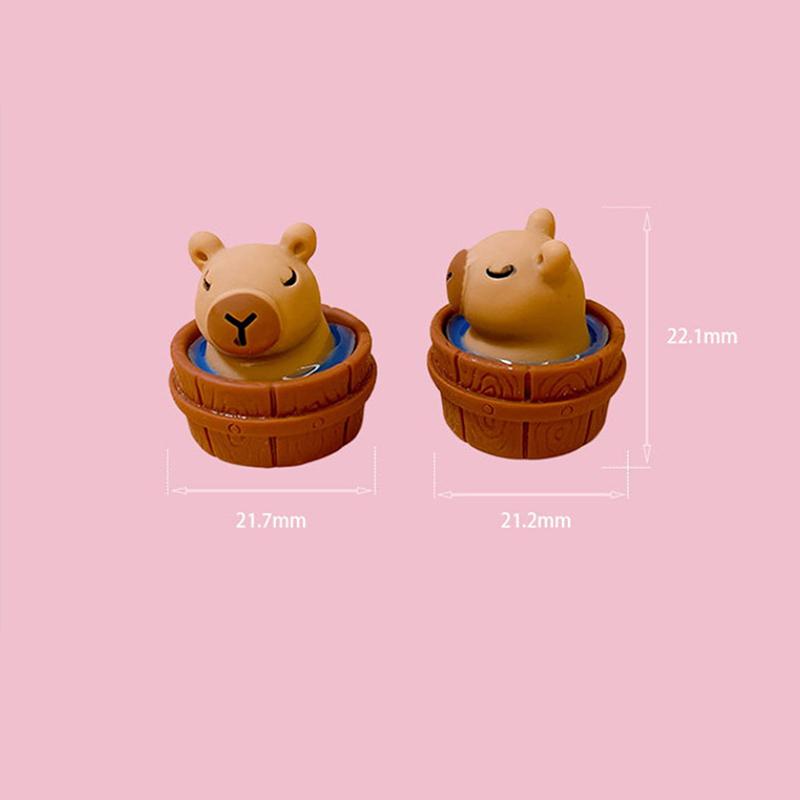 Мини Капибара Смола Миниатюрная Фигурка Смола DIY Аксессуары Настольные Маленькие Украшения Самодельные Украшения для Автомобиля Фигурки