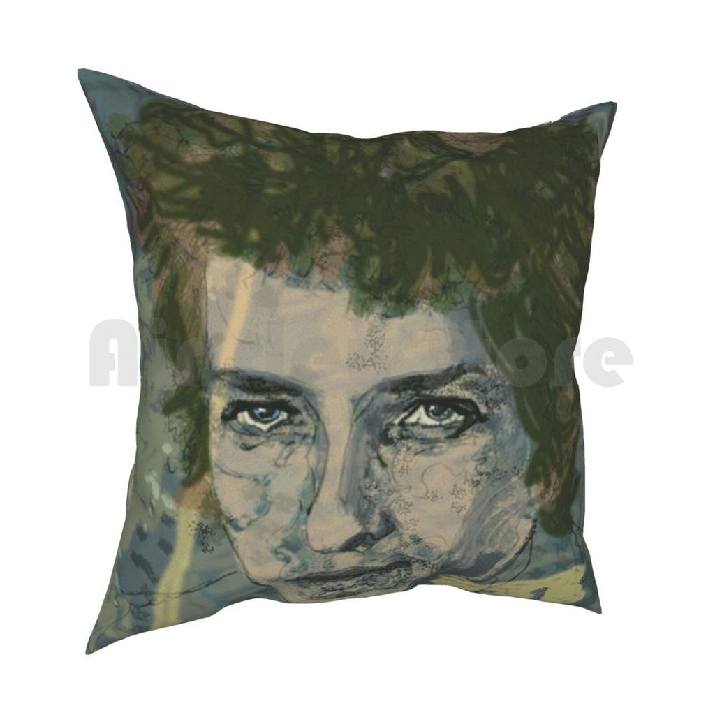Bob Dylans Highway Pillow Case Printed Home Soft Throw Pillow Music Highway Folk Bob Robert Bob Dylan Americana