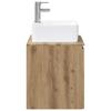 Bathroom Furniture Set Artisan Oak Engineered Wood