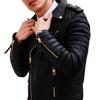 Mens Black Lambskin Leather Jacket | Stylish Biker Slim Fit Leather Jacket | Clubbing Leather Jacket