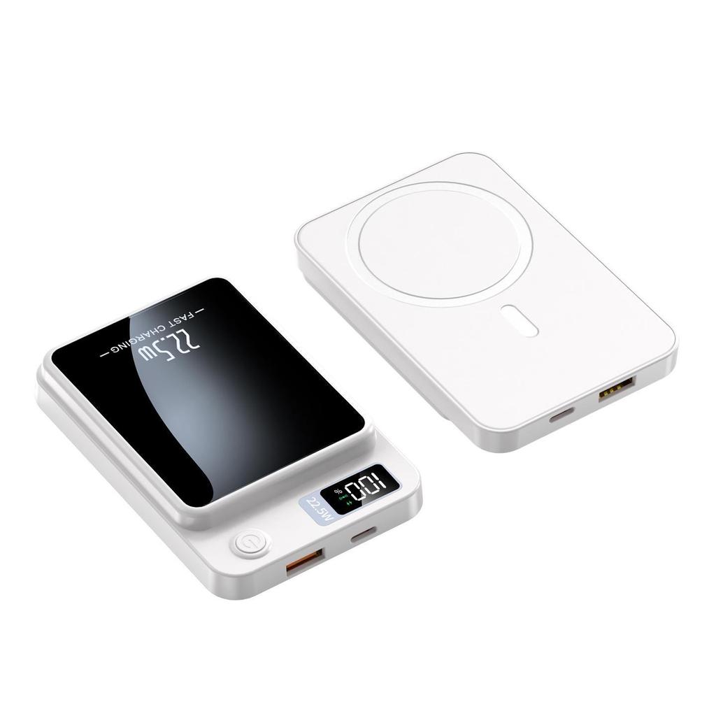 Ультратонкий внешний аккумулятор 10000 мАч с быстрой зарядкой PD 22,5 Вт и магнитной беспроводной зарядкой