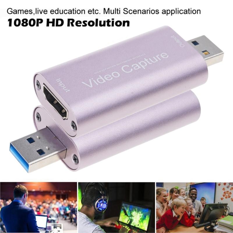 4K USB 3.0 HDMI-совместимая карта захвата видео для телефона, игр, веб-трансляций, обучения, записи видео, 1080P 60FPS, ПК