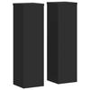VidaXL Plant Stands 2 Pcs Black 17x17x60 Cm Engineered Wood, Flower Stand, Plant Pot Stand, Stand 852934
