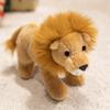 Standing Lion Doll Simulation Animal Goat Cow Plush Toy Ornament Children'S Doll Gift