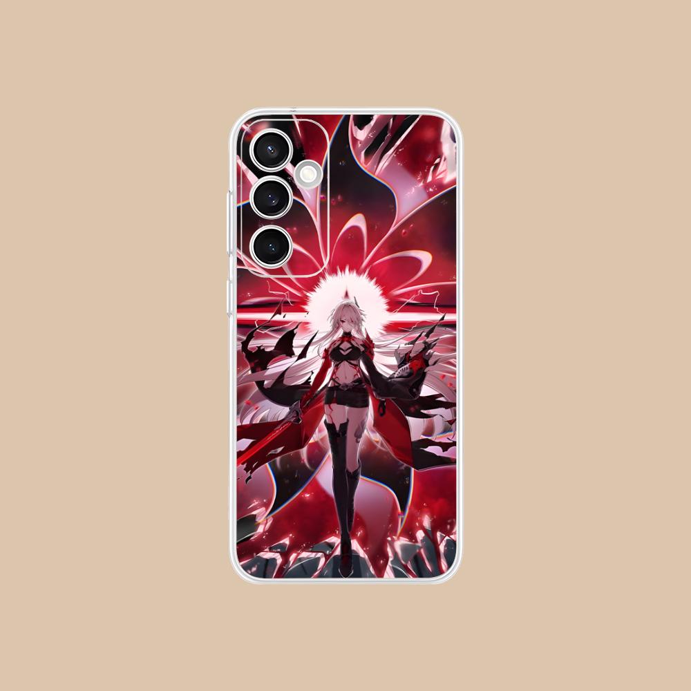 Прозрачный чехол HSR Acheron для Samsung Galaxy S25 S24 S23 S22 S21Plus FE Ultra Цветная задняя крышка