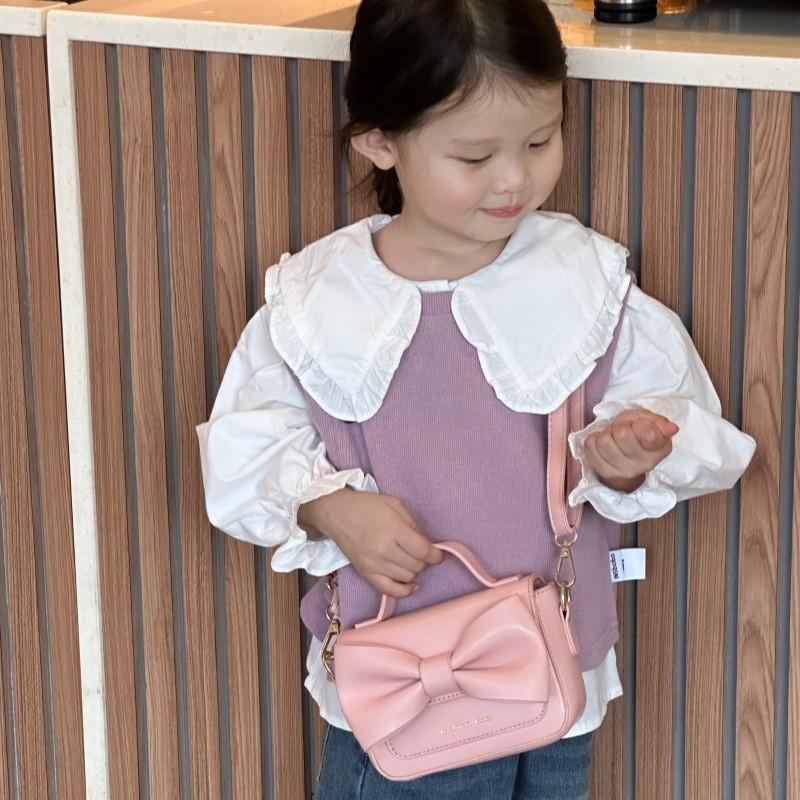 Милая мини-сумочка из ПУ для девочек и мальчиков с восхитительным дизайном в виде банта для использования в школе