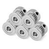 5 Pcs 2GT 5mm   8mm 20T Aluminum Alloy Gear Synchronous Timing Belt Pulley for 3D Printer