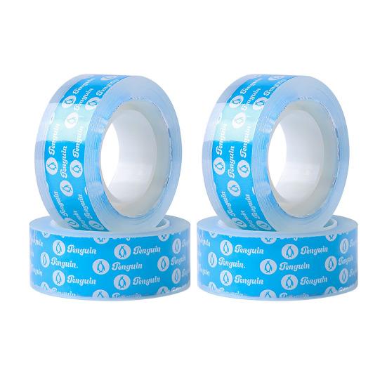 Yousheng 4 Rolls Clear Tape Refills Transparent Easy Tear by Hands High Transparency Adhesive Tape School Home Supplies