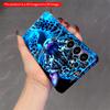 2DFlat Samsung phone case Neon Blue Leopard in Water Applicable to Galaxy S22 S23 S24 S25ULTRA S26 A12 A13 A14 A15 A16