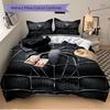 3Pcs Spiderman Black Suit Bedding Set Quilt Cover Pillowcase Home Christmas Xmas Halloween Gift 1 Duvet Cover 2 Pillowcase M924477