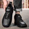 New 2025 Handmade Leather Men Boots Man Breathable Casual Leather Shoes Design Sneakers Men Ankle Boots Breathable Outdoor Boats