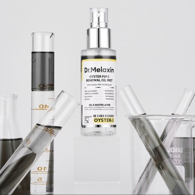 Dr. Melaxin Oyster Pep-3 Renewal Oil Mist 100ml (1 Pc) – Anti-Aging Hydrating Facial Mist