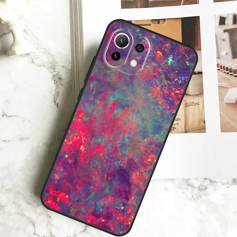Opal Stone Iridescent Case For Xiaomi 14 Pro 13 Ultra 11T 12T 13T 12 Lite POCO X6 Pro M6 X3 X4 X5 M5s F3 F5 Cover