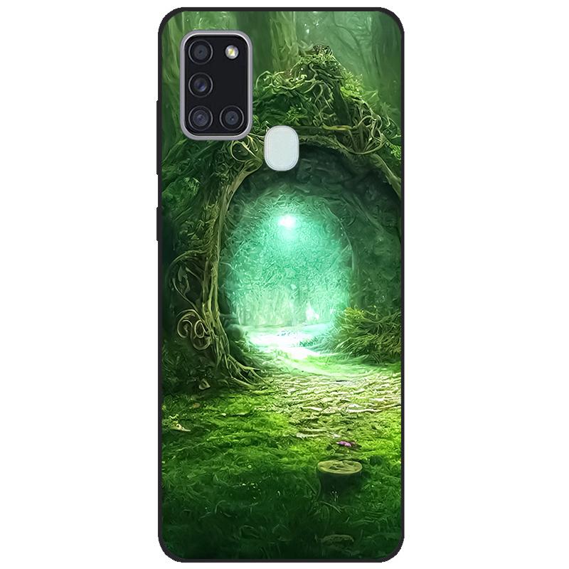 Для Samsung A21s SM-A217F/DSN Задняя крышка tpu Мягкий силиконовый чехол для телефона Для Samsung Galaxy A21s Чехол Мобильный телефон черный coque новый