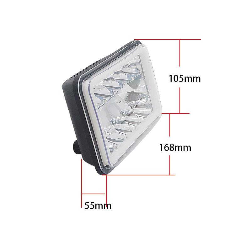 4X6 Автомобильная светодиодная фара, указатель поворота, ДХО, водонепроницаемая, 60 Вт, H4, фара для грузовика, внедорожника, 4WD, трактора, DRZ400, мотоцикла, квадроцикла, UTE