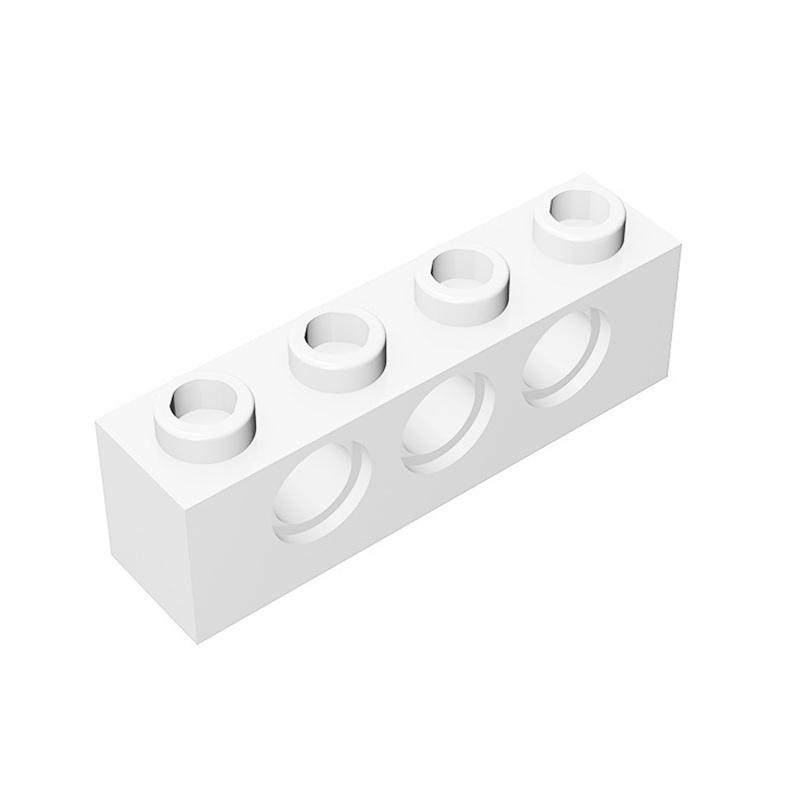 20pcs MOC Parts 3701 mattoni ad alta tecnologia 1x4 con 3 fori mattoni compatibili fai da te Building Block particelle Kid Puzzl