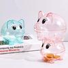 1PC Collectible Saving Box Reusable Coin Money Cash Transparent Money Box For Gift Kids Pig Figure Ornament Storage Bank