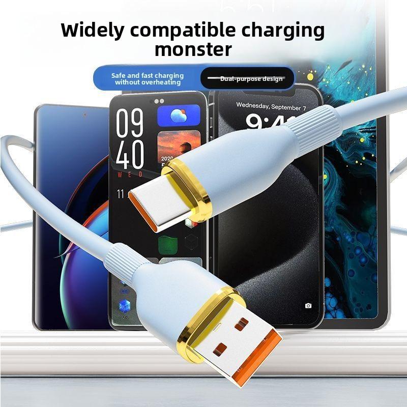 Универсальный Быстрозарядный Кабель Type-C 100 Вт Для Huawei Xiaomi Oppo Из Материала TPE Длиной 15 м