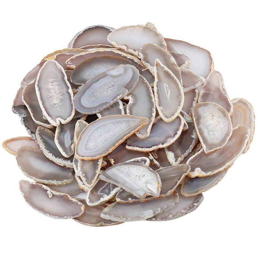 Agate Geode Slice Stone Brazil Healing Jewelry Accessories Home Decoration DIY Quartz Pendant