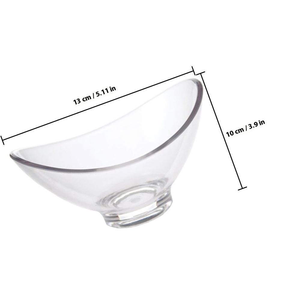 Салатник в форме слитка Прозрачный пластик ПК Десертная конфетница Многофункциональный контейнер для хранения продуктов для вечеринки Отеля Бара