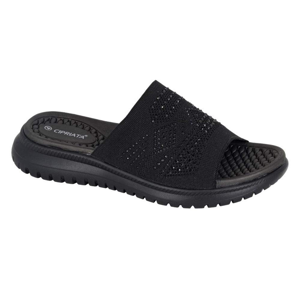 Cipriata Womens/Ladies Eliana Diamante Sliders