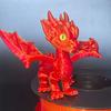 Simulation Flying Dragon Figures Articulated Dragon Model Toy 3D Printed Dragon  Home Decor