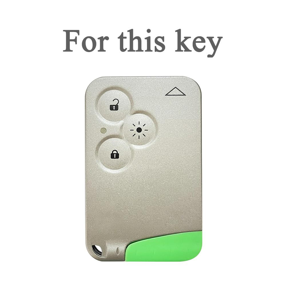 Для Renault Clio Logan Megane 2 3 Koleos Scenic чехол для карт с 4 кнопками, силиконовый чехол для автомобильного ключа, защитный держатель