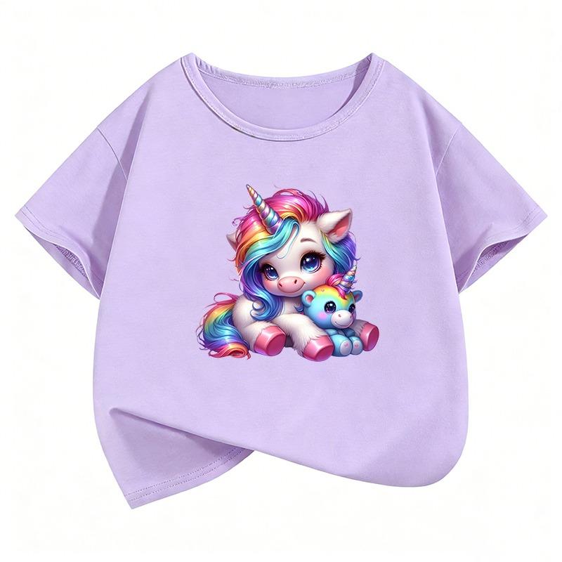 Boys Girls Family Kids T-shirt Tops Summer Cartoon Yoshi Men's Women's Short Sleeve T-shirt Tops