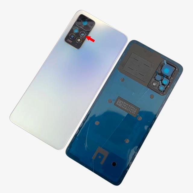 Для Xiaomi Redmi Note 11 Pro 5G/11E Pro крышка батарейного отсека задняя стеклянная крышка корпус задняя камера замена рамки объектива