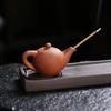Керамические украшения, изделия ручной работы, прямоугольный чайник, водопад, курильница с обратным потоком, фиолетовая глиняная палочка-держатель для благовоний, курильница для чая, питомец