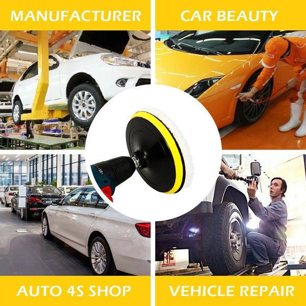 5 шт., 100 мм, набор полировальных подушечек для полировки автомобиля, комплект швабры, полировщик для дрели