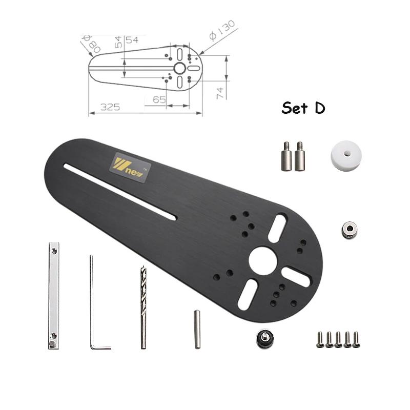 Circle Cutting Jig for Bosch Makita Electric Hand Trimmer Wood Router Circle Milling Groove DIY Tools Woodworking Milling