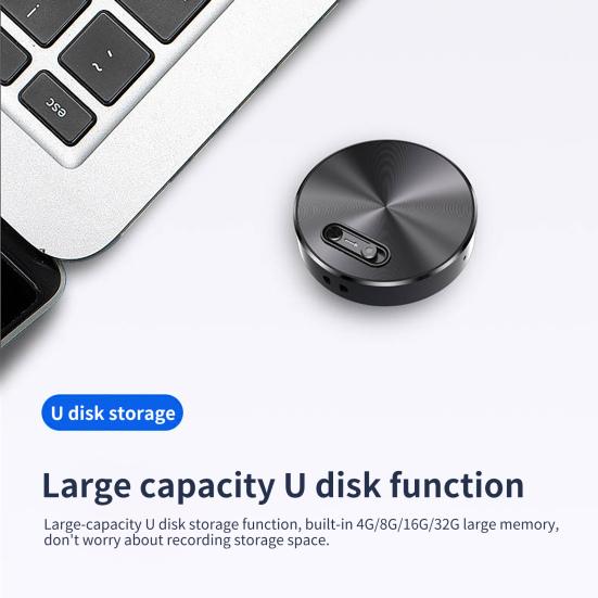 Q37 Прочный диктофон Металлический Маленький Голосовой Файл Шифрование Активированный Диктофон для Дома