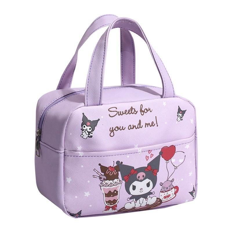 Insulated Lunch Bag for Students Waterproof Oil-Proof Lunchbox Tote Bag Large Capacity Portable Thermal Cooler