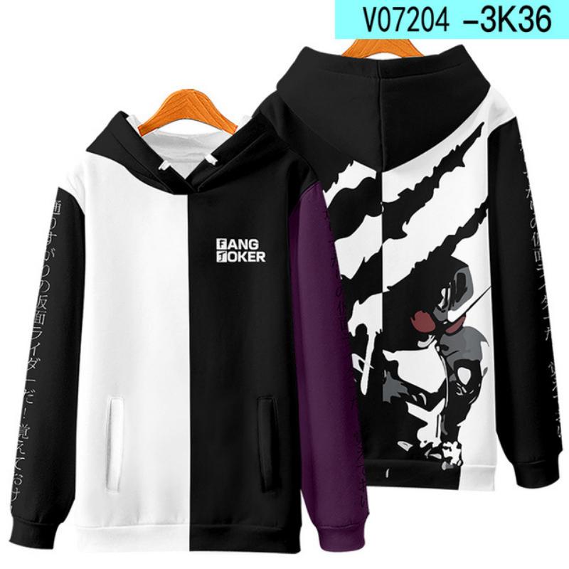 2025 Новый Камен Райдер 3D-печать Мужские/Женские Осенне-Зимние Аниме Толстовки Свитшот Толстовка с Длинным Рукавом Харадзюку Мультяшные Топы