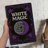 Vintage "Magic Spell Book" Metal Sign, 8x12 Inch.