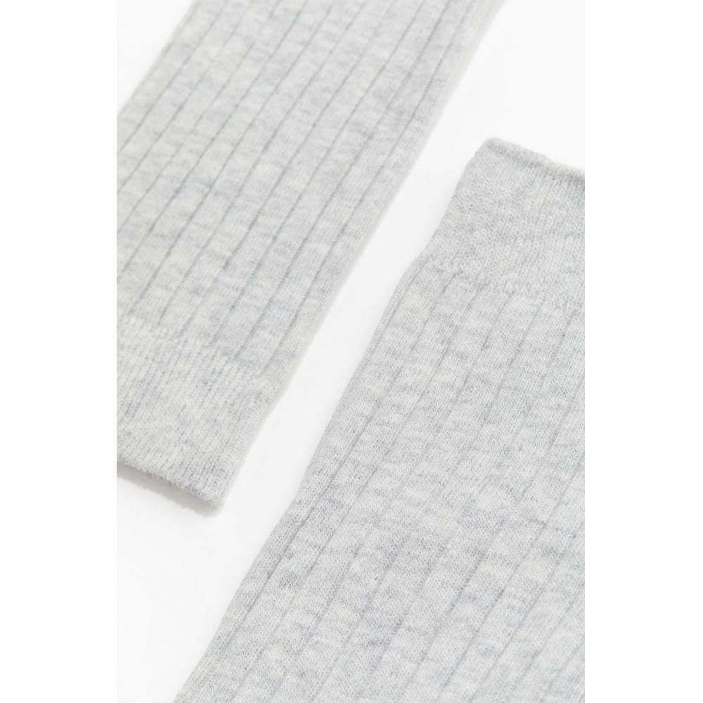 Носки HM светло-серые меланжевые