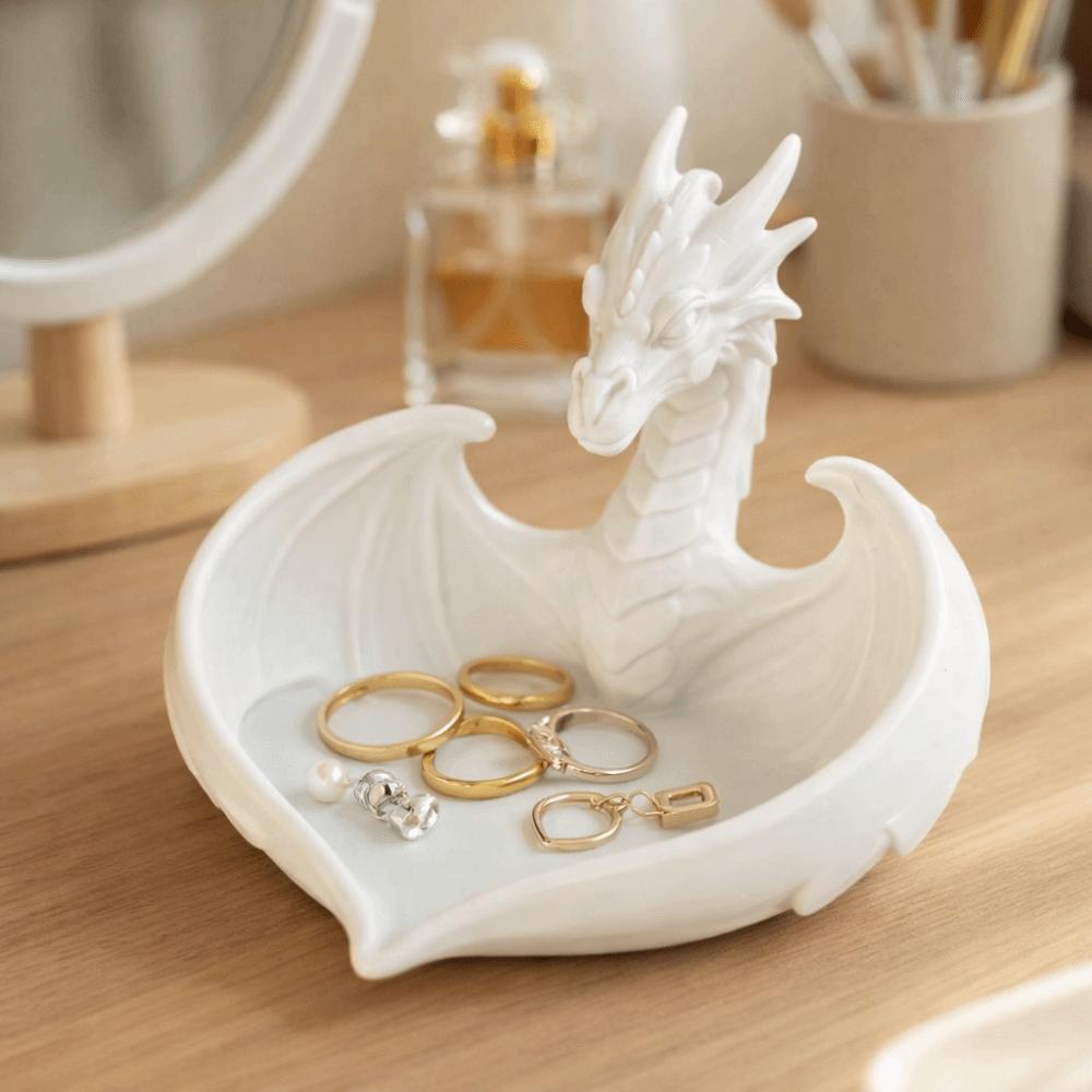 INS Mini Key Tray Dragon Shape Ring Display Plates Photo Prop Bracelets Organizer Room Decor